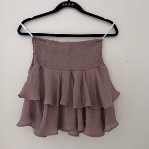 🤎light brown flowy skirt. size S